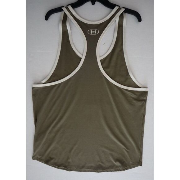 Under Armour 1370487 361 Men's Sz XL Green Project Rock "BSR" Flag Tank Top - Picture 6 of 8